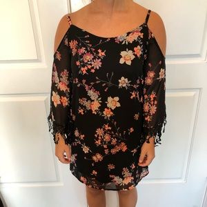 Floral off shoulder dress